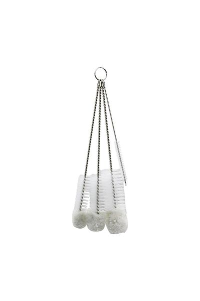 STOREMAX 4 Size Glass Pipet - Bottle - Tea Rack Cleaning Brush Set