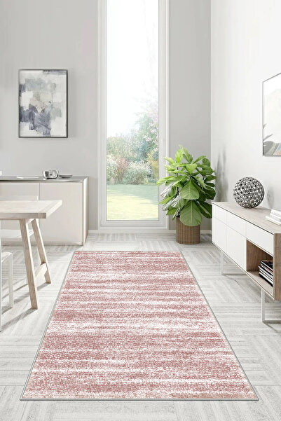 Hülya Home Eskitme Desenli Dijital Baskı Yıkanabilir Kaymaz Taban Ince Salon ...