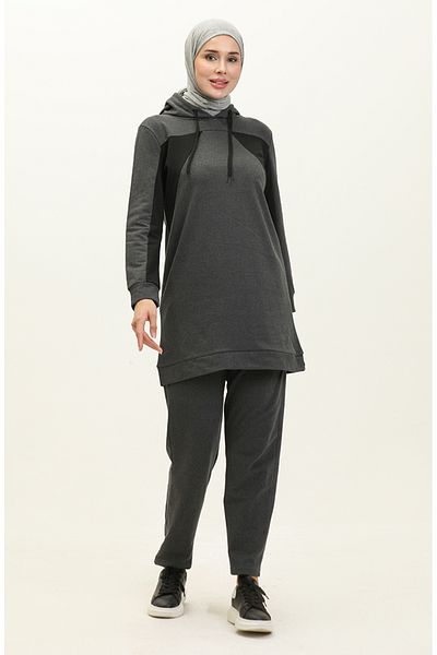 sefamerve Σετ αθλητικής φόρμας Anthracite Color - Μοντέλο 3007-03
