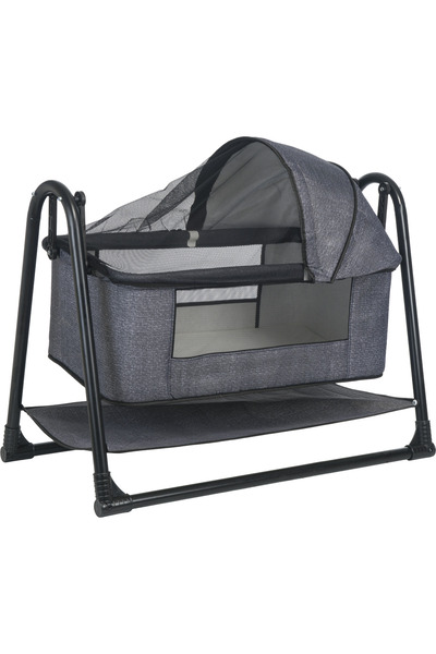 Özbay Özbay Btrend İpek Lüx Sepetli Sallanır Sepet Beşik Portatif Bebek Beşiği Hamak