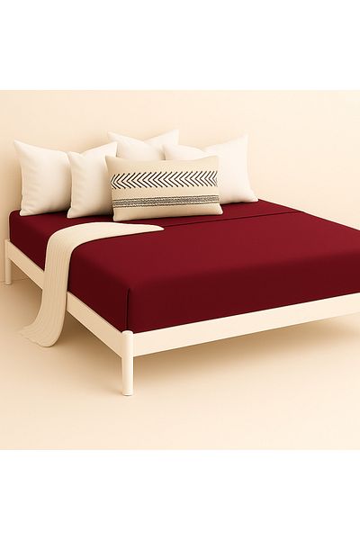 Prime Sleeks 100% Cotton Fitted Sheet Double Fitted Sheet 160X200Cm