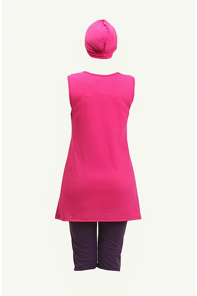 sefamerve Μαγιό Pink Plum Semi Closed Pool - 0120-05
