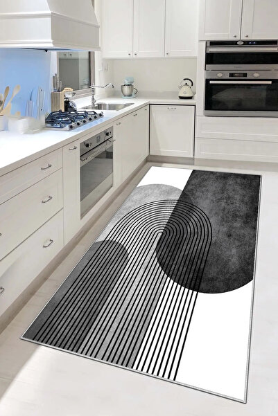 df home Kesme mutfak halısı Desenli Dijital Baskı Yıkanabilir Kaymaz Taban  İnce Salon  Çocuk Halısı 7028