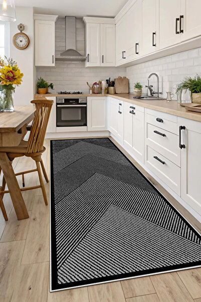 Evimle Makinede yıkanabilir kaymaz taban leke tutmaz mutfak halısı salon halı...