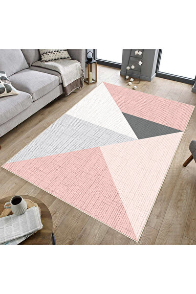 Hülya Home Dijital Baskı Yıkanabilir Kaymaz Taban Salon Halısı Mutfak Halısı ...