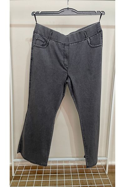 RBKS LARGE SIZE HIGH WAIST FABRIC PANTS