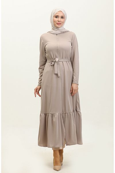 sefamerve Mink Belted Gathered Φούστα Ferace 0703-07