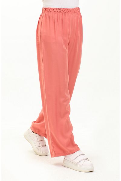 sefamerve Pantaloni largi cu model de coajă de ceapă cu talie elastică - 1143-04