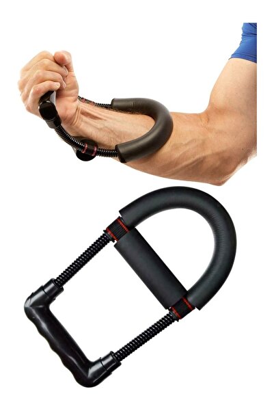 BarkoFix أداة تقوية المعصم قابلة للتعديل باللون الأسود وقوس اليد الأمامي والخلفي ومساعد بناء العضلات واللياقة البدنية