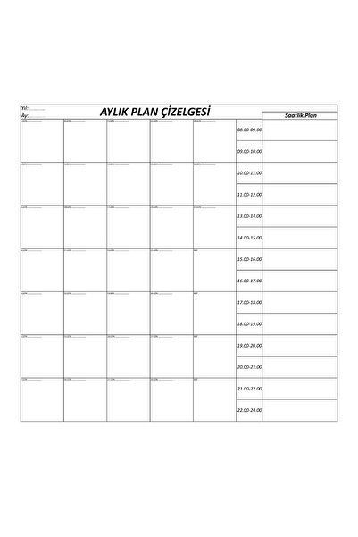 Marsilyan Ieg Monthly Planner Magnetic Wall Sticker Calendar Schedule Chart