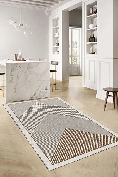 df home Kesme mutfak halısı Desenli Dijital Baskı Yıkanabilir Kaymaz Taban İn...