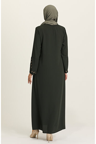 sefamerve Χακί Πέτρινη Ρίγα Μεγάλο Μέγεθος Ferace 5053-05