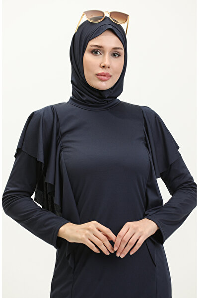 sefamerve Garnili Tesettür Mayo 2225A-01 sötétkék