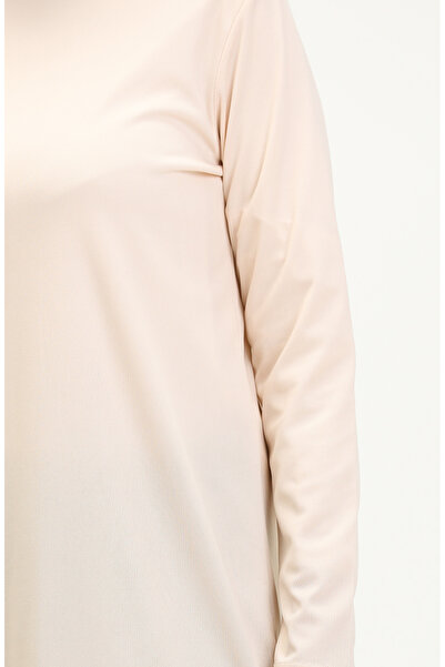 sefamerve Düz Spor Tunik 6016-03 Krem