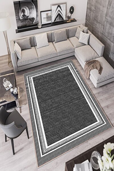 df home Dijital Baskı Yıkanabilir Kaymaz Taban Salon Halısı Mutfak Halısı Kor...