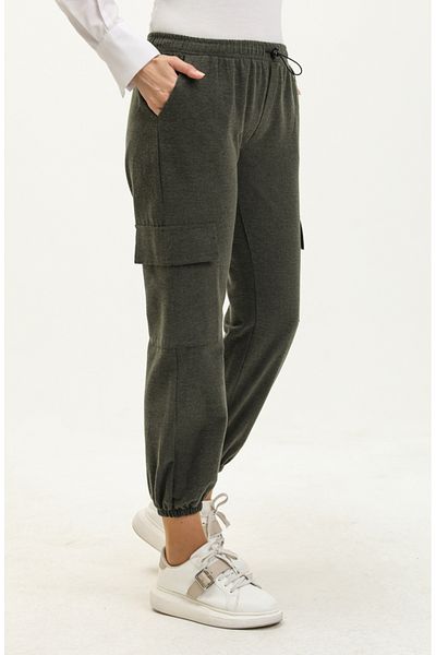 sefamerve Pantaloni cargo sezonieri kaki - 6102-03