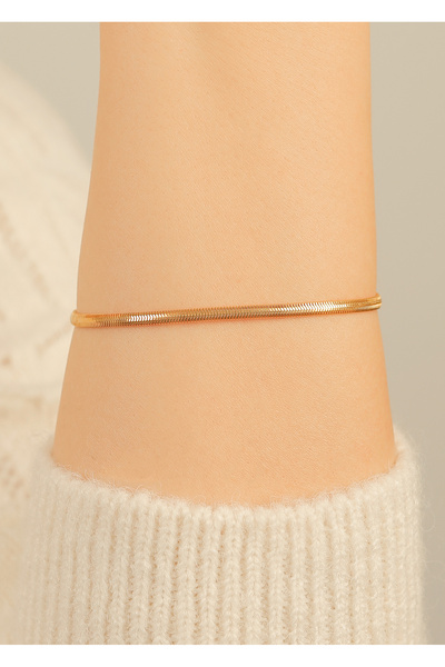 kuyumcu nurettin 4,10 (Gram) Balık Sırtı  Bileklik 22 Ayar Altın 19 cm