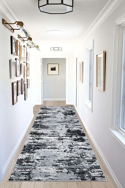 Hülya Home Digital Printed Cutting Runner - Washable Non-Slip Base, Doorway Entrance Carpet 3582