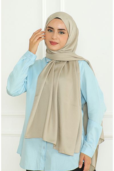 sefamerve Μεταξωτό σάλι με άμμο Medine Mink - 81075-02