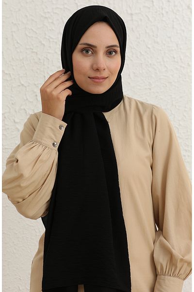 sefamerve Μαύρο Flat Shawl - Μοντέλο 1090-09
