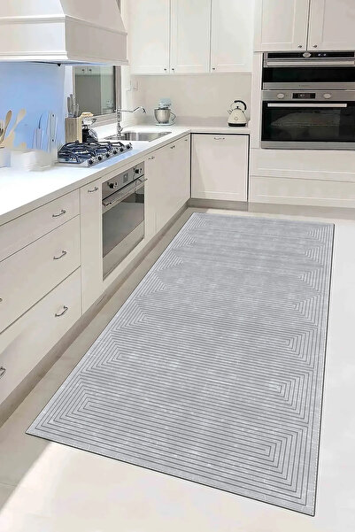 Evimle Makinede yıkanabilir kaymaz taban leke tutmaz mutfak halısı salon halı...