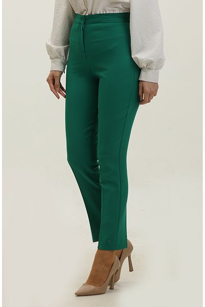 sefamerve Emerald Green Straight Leg Trousers - 1148-07