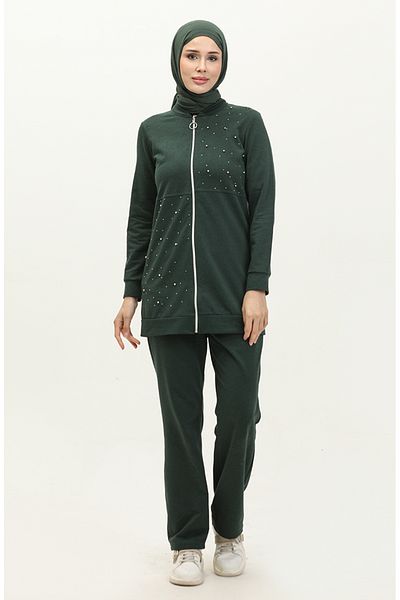 sefamerve 3038-06 Σετ φόρμας Nefti Green Pearl - Δύο κλωστές