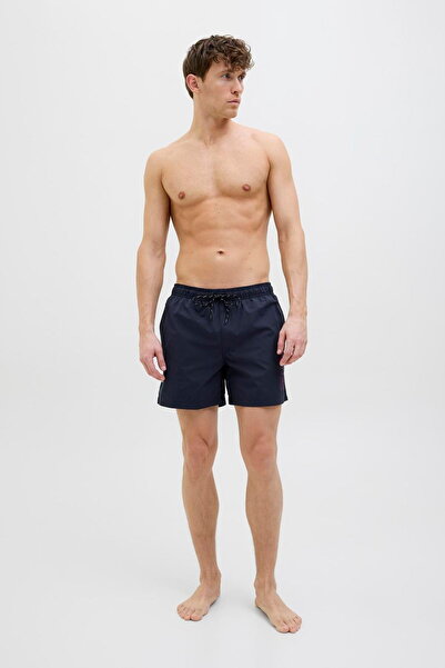 Jack & Jones Erkek Logo Baskili Deniz Sortu - Maui