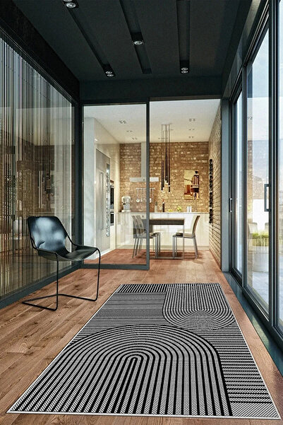 df home Kesme Halı Desenli Dijital Baskı Yıkanabilir Kaymaz Taban İnce Salon ...