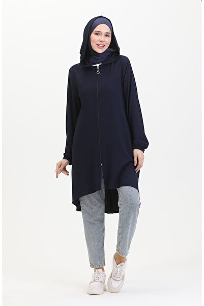 sefamerve Sötétkék cipzáras, becsomagolt szövetsapka 1044-02