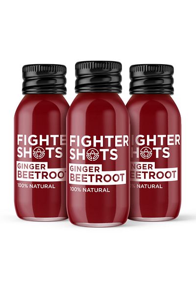 Fighter Shots 100% VEGAN Ginger + Beetroot (12 x 60ml)