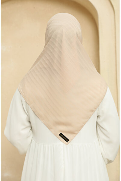 sefamerve Μοντέλο μπεζ σιφόν κασκόλ 2015-11