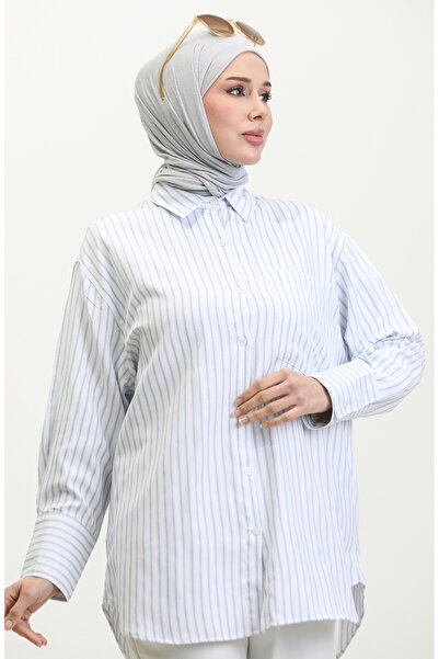 sefamerve Cămașă Oxford cu dungi albastre - 4807-01