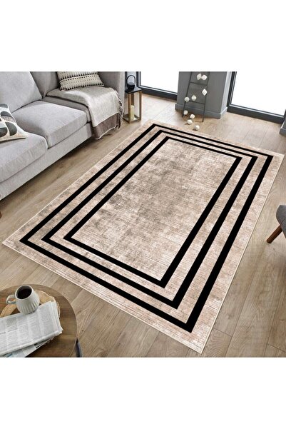 Hülya Home Dijital Baskı Yıkanabilir Kaymaz Taban Salon Halısı Mutfak Halısı ...