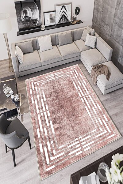 df home Dijital Baskı Yıkanabilir Kaymaz Taban Salon Halısı Mutfak Halısı Kor...