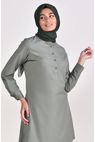 sefamerve Judge Collar Tunic 6474-08 Khaki
