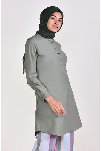 sefamerve Τουνίκ Judge Collar 6474-08 Χακί