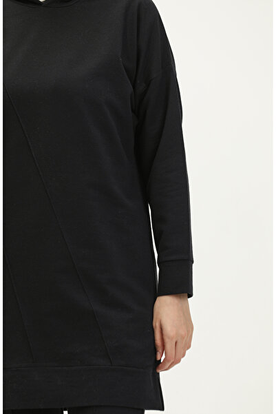 sefamerve Black Double Tracksuit Set - 23009-02