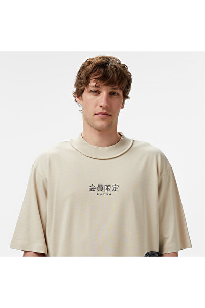 United 4 UNITED4 Erkek Krem T-Shirt