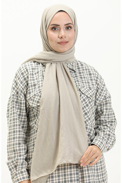 sefamerve Μαλακό βαμβακερό σάλι Ivory - Μοντέλο 2000-21