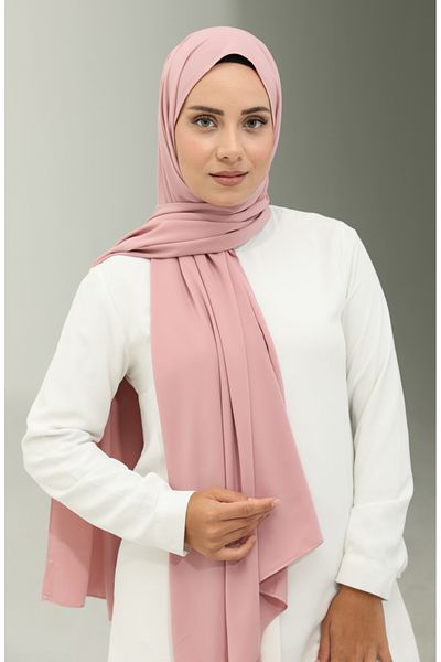 sefamerve Aymina Silk Cotton Shawl - 8612-11 Σκόνη