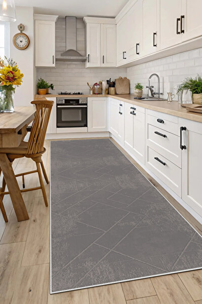 Evimle Makinede yıkanabilir kaymaz taban leke tutmaz mutfak halısı salon halı...