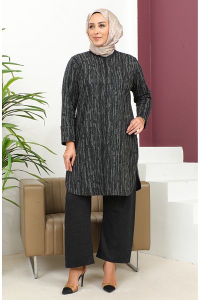 sefamerve P.j Pattern Suit 2692j-01 Μαύρο