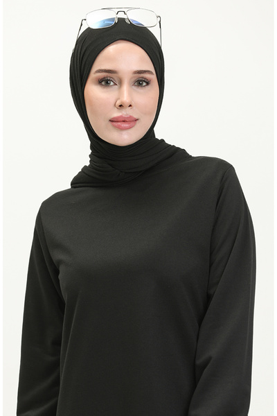 sefamerve İki İp Tunik Pantolon İkili Takım 0044-05 Siyah