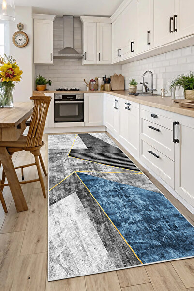 Evimle Makinede yıkanabilir kaymaz taban leke tutmaz mutfak halısı salon halısı /7022 Dikdörtgen