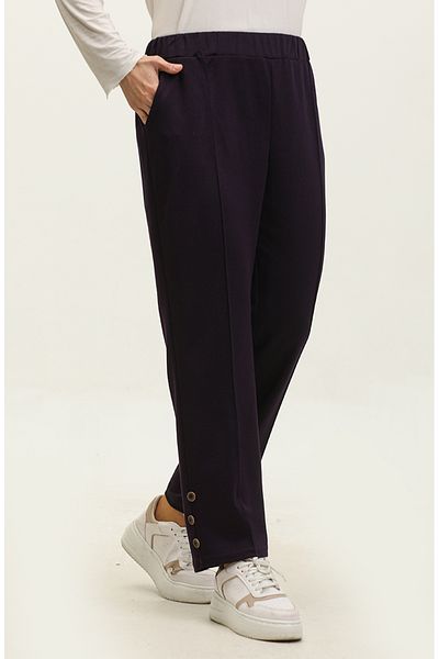 sefamerve Pantaloni de mărime mare 1035-07 Prune