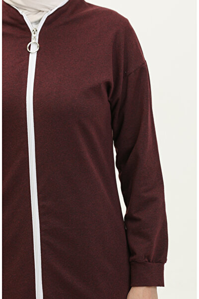 sefamerve Fermuarlı Eşofman Takım 3044-02 Mürdüm