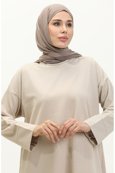 sefamerve İki İplik Eşofman Takım 3040-06 Bej