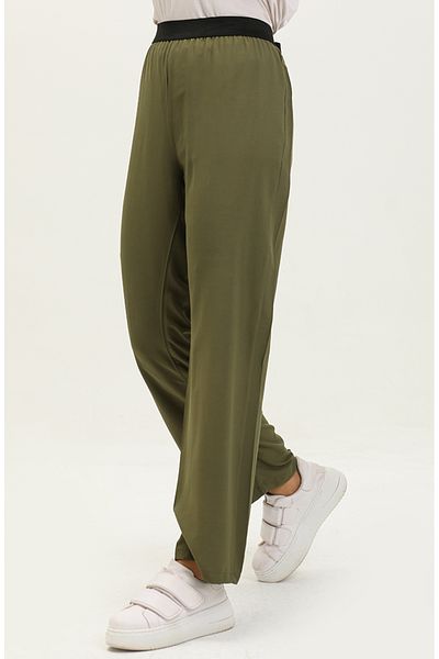 sefamerve 6434-08 Model Khaki Viscose Walking Pants