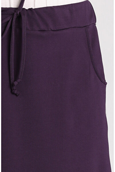 sefamerve Purple Sports Skirt 0152-15 - With Pockets